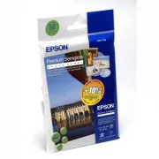 Epson Premium Semigloss Photo Paper, C13S041765, Fotopapier, glänzend, weiß, 10x15cm, 4x6