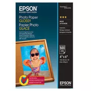 Epson Fotopapier, C13S042549, Fotopapier, glänzend, weiß, 10x15cm, 4x6", 200 g/m2, 500 Stück, Inkjet
