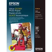 Epson Value Glossy Photo Paper, C13S400035, Fotopapier, glänzend, weiß, A4, 183 g/m2, 20 Stück, Inkjet