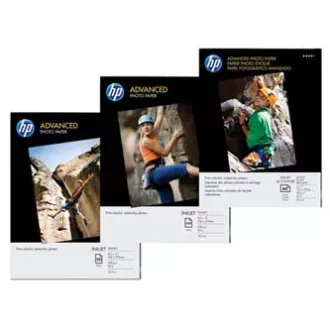 HP Advanced Glossy Photo Paper, Q8692A, Fotopapier, randlos glänzend, Advanced Type weiß, 10x15cm, 4x6", 250 g/m2, 100 Stück,