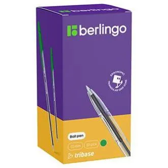 Berlingo, Kugelschreiber, grün, 50Stück, 1mm, Tribase, SELL OUT Berlingo, Kugelschreiber, grün, 50Stück, 1mm, Tribase, SELL OUT
