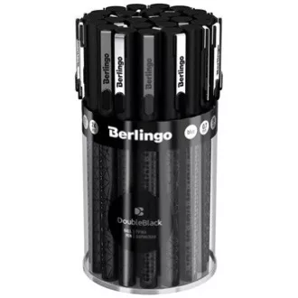 Berlingo, Kugelschreiber, blau, 24 Stück, 0,7 mm, Double Black Berlingo, Kugelschreiber, blau, 24 Stück, 0,7 mm, Double Black