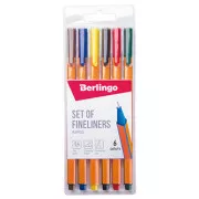 Berlingo, Satz Lineale Rapido, Farbe, 6 Stück, 0,4mm