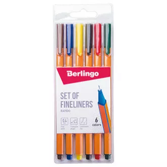Berlingo, Satz Lineale Rapido, Farbe, 6 Stück, 0,4mm