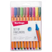 Berlingo, Satz Lineale Rapido, Farbe, 10 Stück, 0,4mm