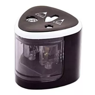 Elektrischer Bleistiftspitzer, schwarz, für dicke und dünne Bleistifte, Peach Elektrischer Bleistiftspitzer, schwarz, für dicke und dünne Bleistifte, Peach