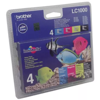 Brother LC-1000 (LC1000VALBP) - Tintenpatrone, black + color (schwarz + farbe)