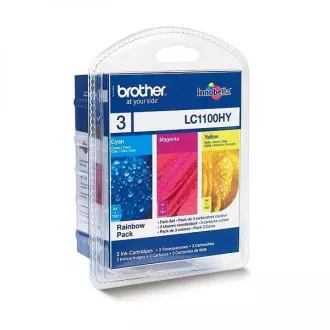Brother LC-1100 (LC1100HYRBWBP) - Tintenpatrone, color (farbe) Brother LC-1100 (LC1100HYRBWBP) - Tintenpatrone, color (farbe)