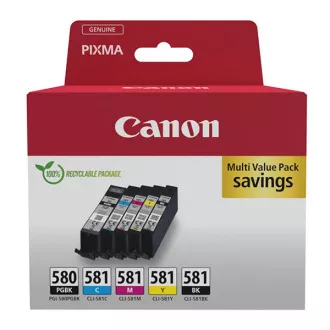 Canon PGI-580 (2078C008) - Tintenpatrone, black + color (schwarz + farbe) Canon PGI-580 (2078C008) - Tintenpatrone, black + color (schwarz + farbe)