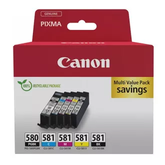 Canon PGI-580 (2078C007) - Tintenpatrone, black + color (schwarz + farbe) Canon PGI-580 (2078C007) - Tintenpatrone, black + color (schwarz + farbe)