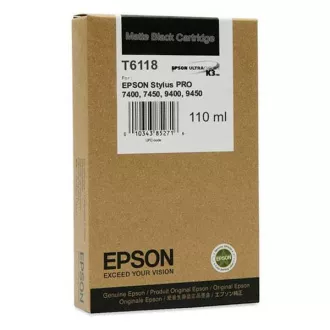 Epson T6118 (C13T611800) - Tintenpatrone, matt black (mattschwarz) Epson T6118 (C13T611800) - Tintenpatrone, matt black (mattschwarz)