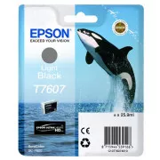 Epson T7607 (C13T76074010) - Tintenpatrone, light black (hellschwarz)