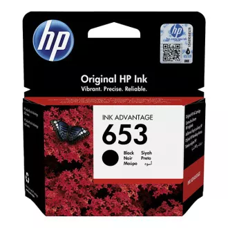 HP 653 (3YM75AE) - Tintenpatrone, black (schwarz) HP 653 (3YM75AE) - Tintenpatrone, black (schwarz)