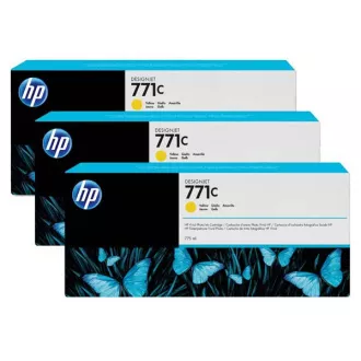 HP 771C (B6Y34A) - Tintenpatrone, yellow (gelb) 3stk