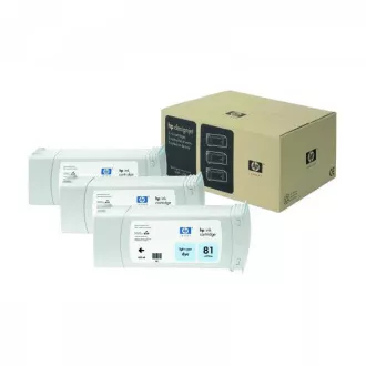 HP 81 (C5070A) - Tintenpatrone, light cyan (helles cyan) 3stk HP 81 (C5070A) - Tintenpatrone, light cyan (helles cyan) 3stk