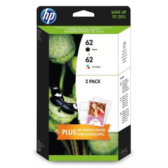 HP 62 (N9J71AE) - Tintenpatrone, black + color (schwarz + farbe)