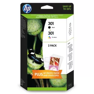 HP 301 (N9J72AE) - Tintenpatrone, black + color (schwarz + farbe) HP 301 (N9J72AE) - Tintenpatrone, black + color (schwarz + farbe)