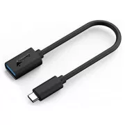 USB-Reduzierer, (3.0), USB-C-Stecker - USB-A-Buchse, schwarz, Genius USB 3.0, bis zu 5Gbps