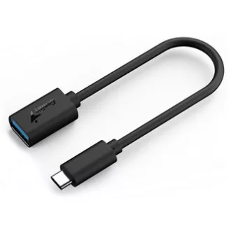USB-Reduzierer, (3.0), USB-C-Stecker - USB-A-Buchse, schwarz, Genius USB 3.0, bis zu 5Gbps