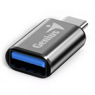 USB-Reduzierer, (3.0), USB-C-Stecker - USB-A-Buchse, schwarz, Genius USB 3.0, bis zu 5Gbps