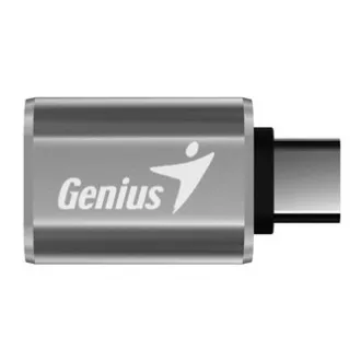 USB-Reduzierer, (3.0), USB-C-Stecker - USB-A-Buchse, schwarz, Genius USB 3.0, bis zu 5Gbps