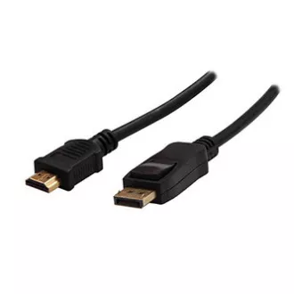 Videokabel DisplayPort-Stecker - HDMI-Stecker, 5m, schwarz, Logo-Blister, SELL OUT