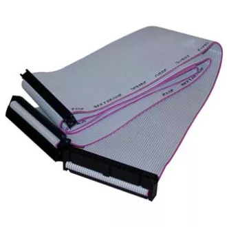 Festplattenkabel ATA 100 Datenkabel, 1x ATA-Buchse - 2x ATA-Buchse, 0,45 m, 40 Adern, ATA100, grau, Logotasche mit Aufhänger