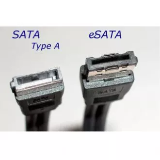 Festplatten-Datenkabel, SATA-Stecker - eSATA-Stecker, 0,5 m, 6 Gb/s, schwarz, im Beutel verpackt Festplatten-Datenkabel, SATA-Stecker - eSATA-Stecker, 0,5 m, 6 Gb/s, schwarz, im Beutel verpackt