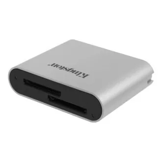 Kingston USB Speicherkartenleser (3.2), Workflow Dual-Slot SDHC/SDXC UHS-II Kartenleser, SD, Extern, Silber