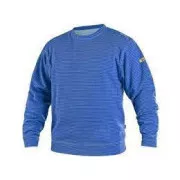 Sweatshirt CXS Denali ESD antistatisch mittel blau Größe.