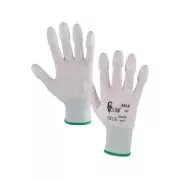 Handschuhe SOLO, Polyurethan getaucht, weiß, Größe