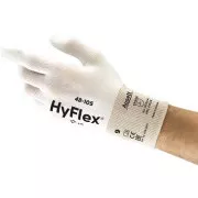 Beschichtete Handschuhe ANSELL HYFLEX 48-105, weiß, Größe