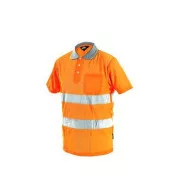 Herren reflektierendes Poloshirt DOVER, orange, Gr
