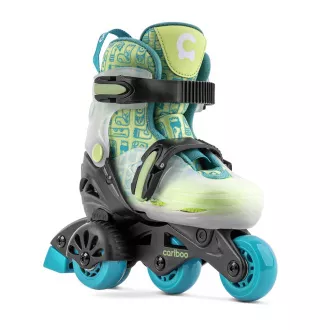 Kinder-Rollschuhe Cariboo Step One, blau-grün
