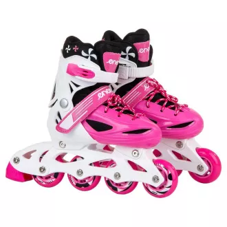 Rollschuhe 4in1 Enero KIDS - rosa und weiß