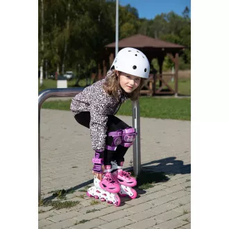 Rollschuhe 4in1 Enero KIDS - rosa und weiß