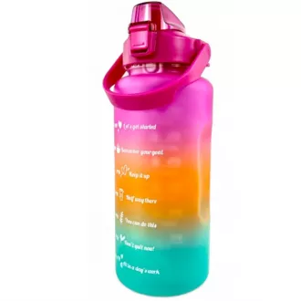 Motivations-Sportflasche 3in1, 2000 ml   900 ml   300 ml