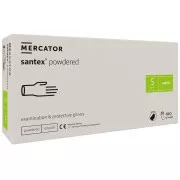 SANTEX POWDERED - Gepuderte Latex-Körperhandschuhe, 100 Stück