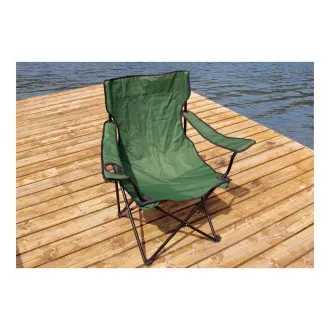 Camping-Klappstuhl, schwarz
