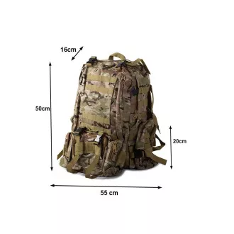 Lynx Tarnrucksack, militärisches Tarnmuster - 48,5 l