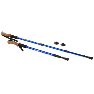 Nordic Walking-Trekkingstöcke mit ergonomischem Korkgriff, 135 cm, 2 Stück