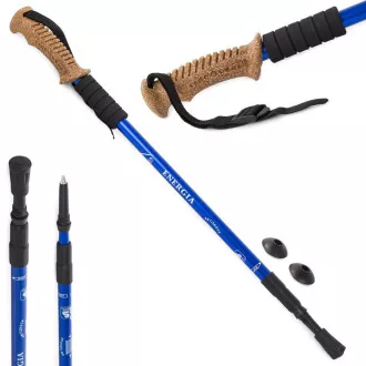 Nordic Walking-Trekkingstöcke mit ergonomischem Korkgriff, 135 cm, 2 Stück
