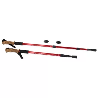 Nordic Walking-Trekkingstöcke mit ergonomischem Korkgriff, 135 cm, 2 Stück