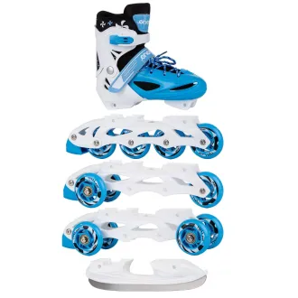 Rollschuhe 4in1 Enero KIDS - blau und weiß Rollschuhe 4in1 Enero KIDS - blau und weiß