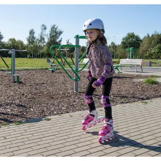 Rollschuhe 4in1 Enero KIDS - rosa und weiß Rollschuhe 4in1 Enero KIDS - rosa und weiß