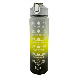 Motivations-Sportflasche 3in1, 2000 ml   900 ml   300 ml