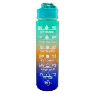 Motivations-Sportflasche 3in1, 2000 ml   900 ml   300 ml