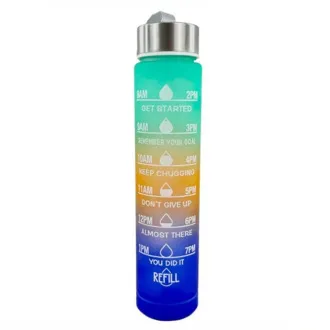Motivations-Sportflasche 3in1, 2000 ml   900 ml   300 ml