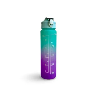 Sportflasche mit Motivationsbeschreibung 1l