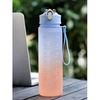 Sportflasche mit Motivationsbeschreibung 1l